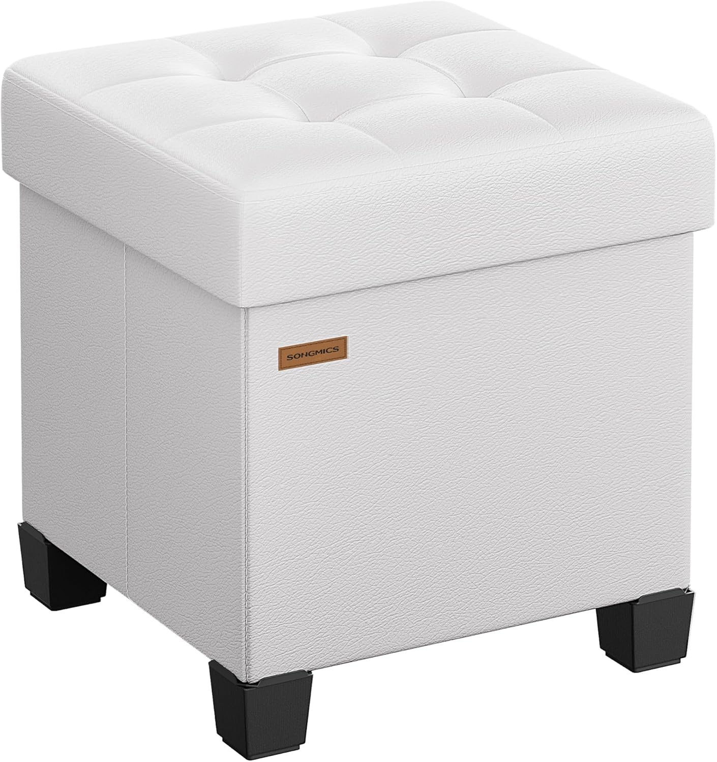 SONGMICS Storage Ottoman Cube with Legs for Stylish Spaces