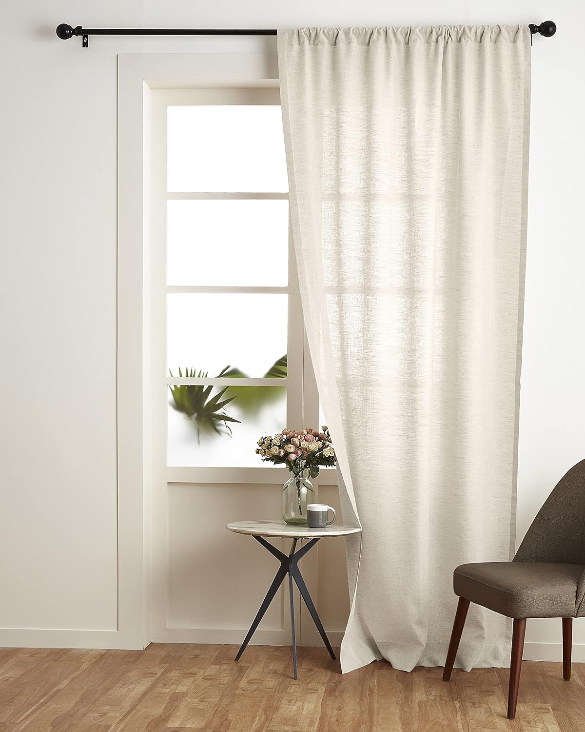 Solino Home 120 Light Filtering Linen Curtain