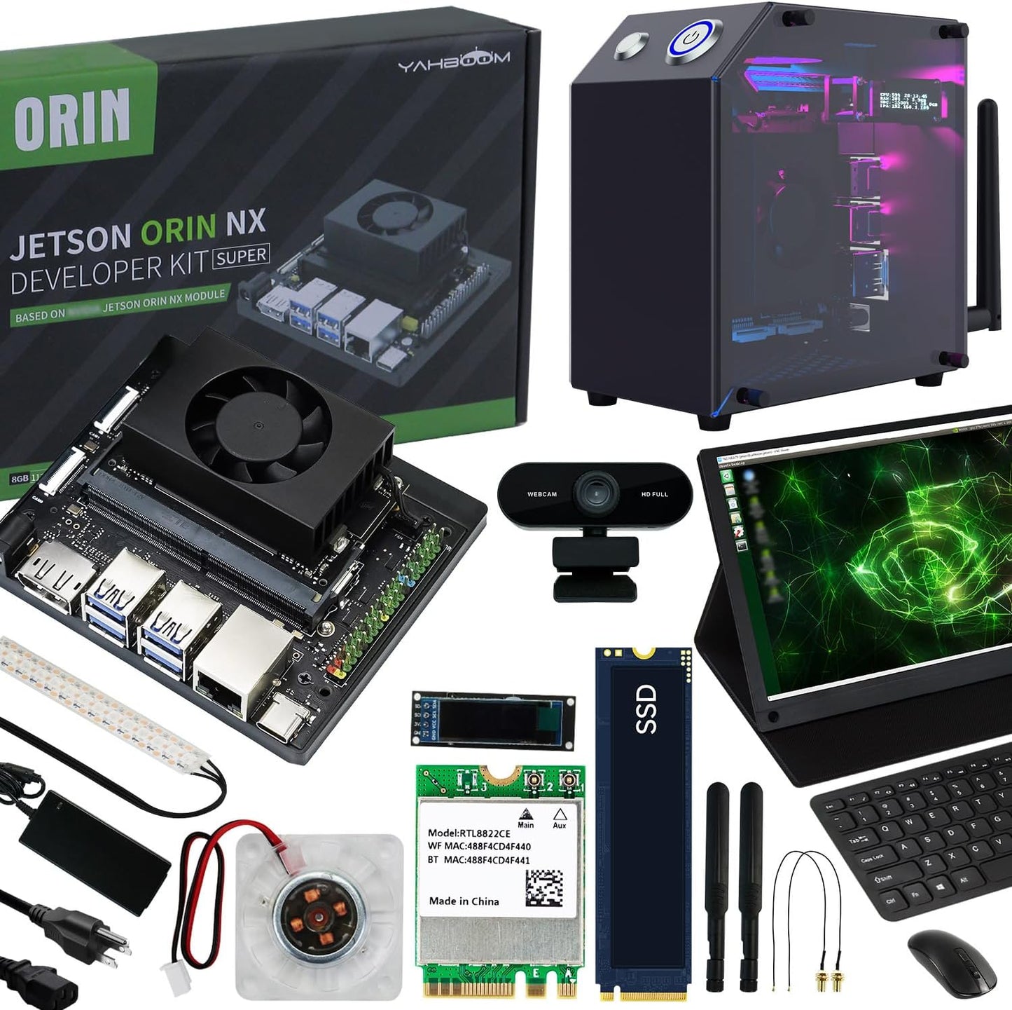 Yahboom Jetson Orin NX 8GB Super 117TOPS for AI Robots