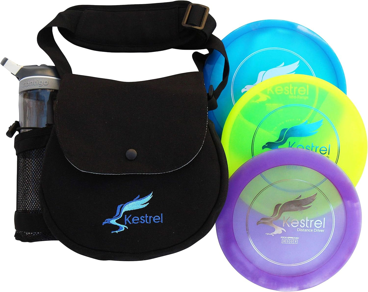Kestrel Pro Disc Golf Set | 3 Disc Bundle + Bag | Complete Pro Pack