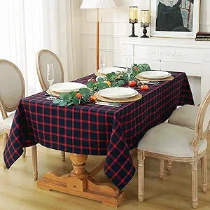 60 x 120 inches Soft Rectangle Waffle Table Cloth for Dining