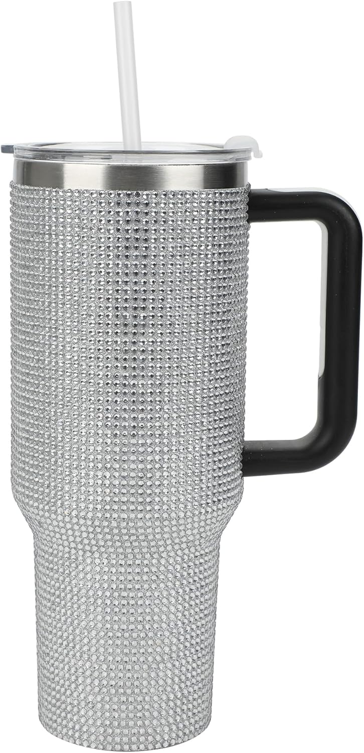 Bioworld Silver Rhinestone 40 Oz Stainless Steel Tumbler Review