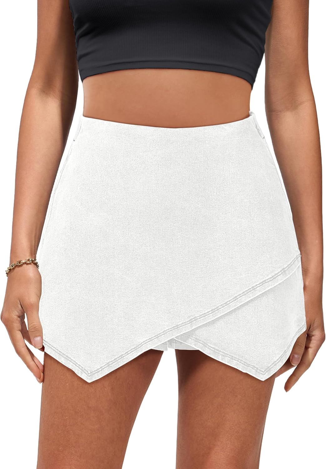 Luvamia Jean Skorts for Women: Trendy High Waisted Denim Style