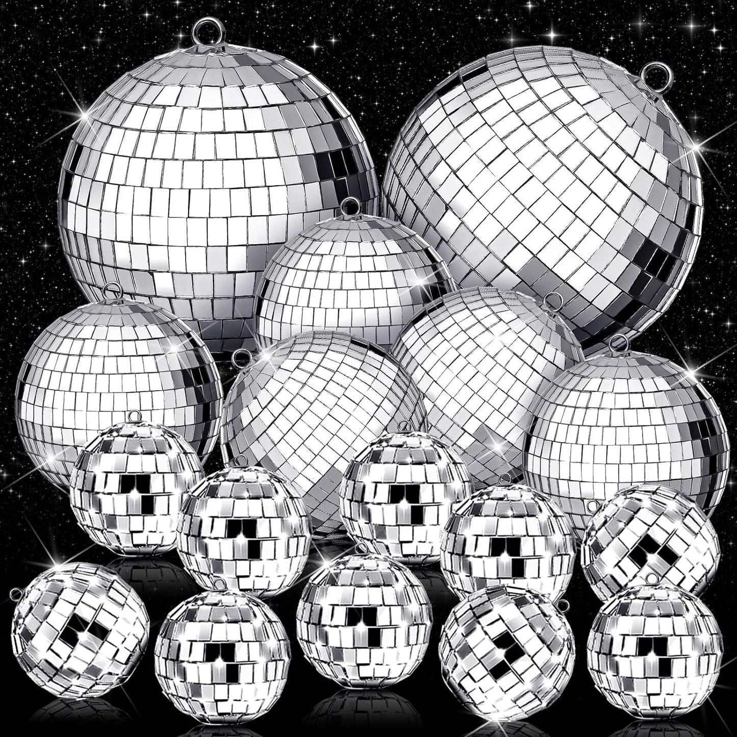 17 Pcs Disco Ball Decorations for Parties and Celebrations