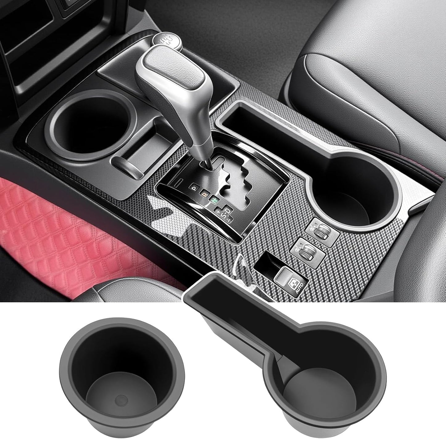 Upgrade Cup Holder Inserts for 2014-2024 Toyota 4Runner Interior