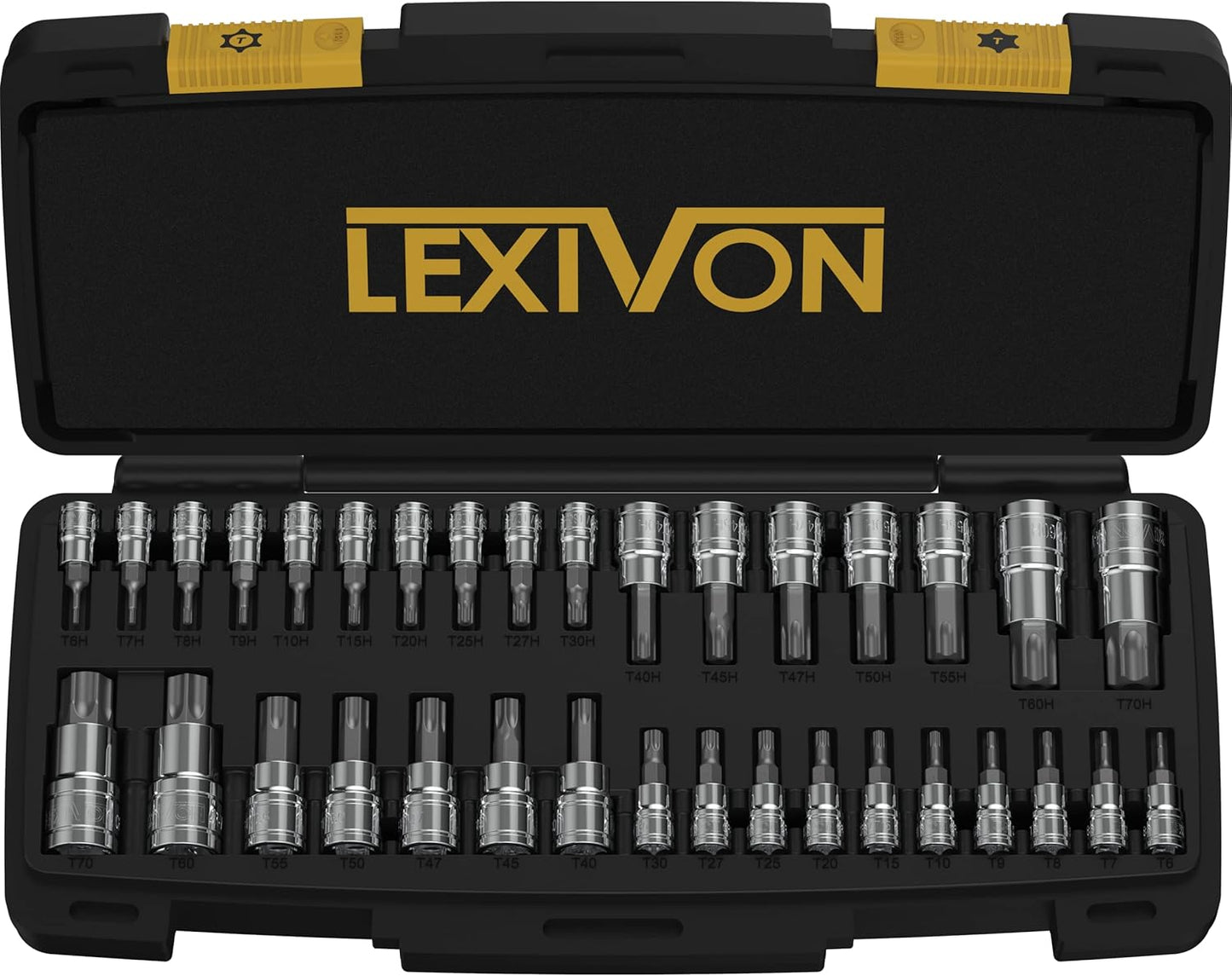 LEXIVON Master TORX Bit Socket Set - 34-Piece Premium Kit