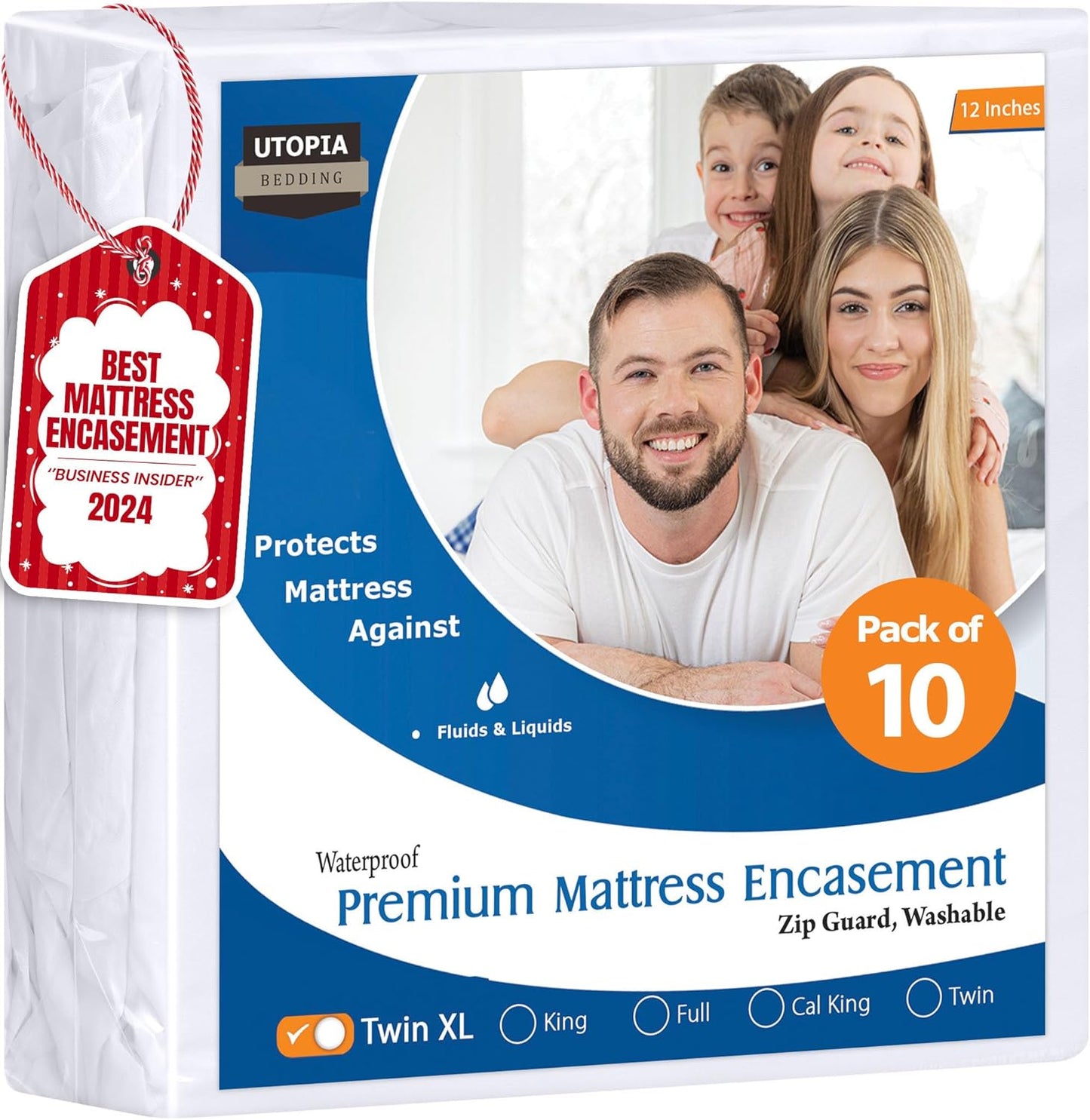 Premium Waterproof Bed Bug Mattress Cover for Twin XL Size