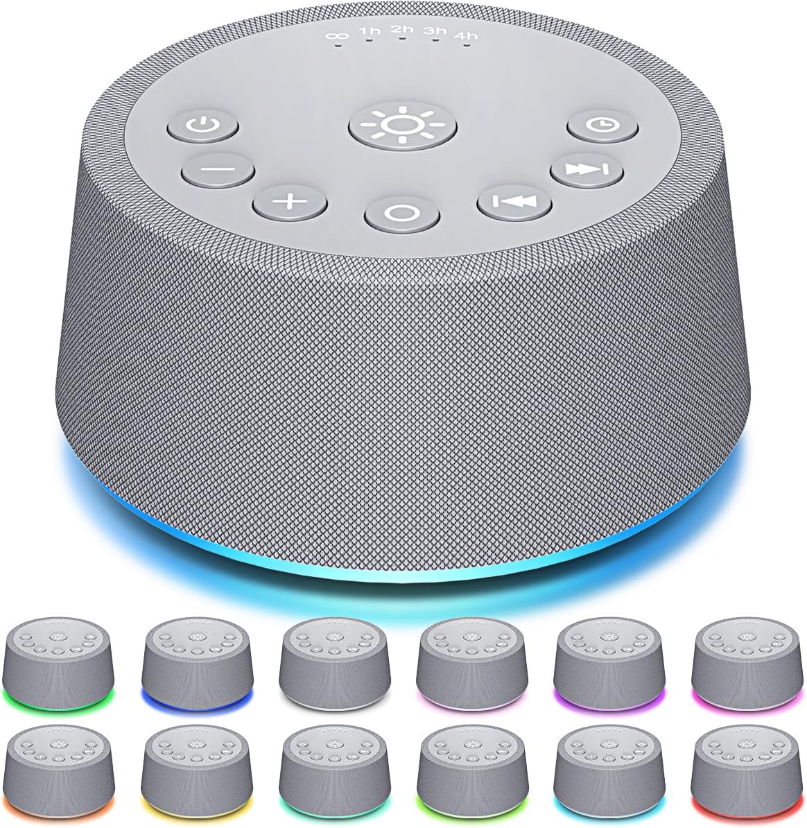 SoundLegend Sleep Sound Machine: 30 Sounds, 12 Colors, 5 Timers