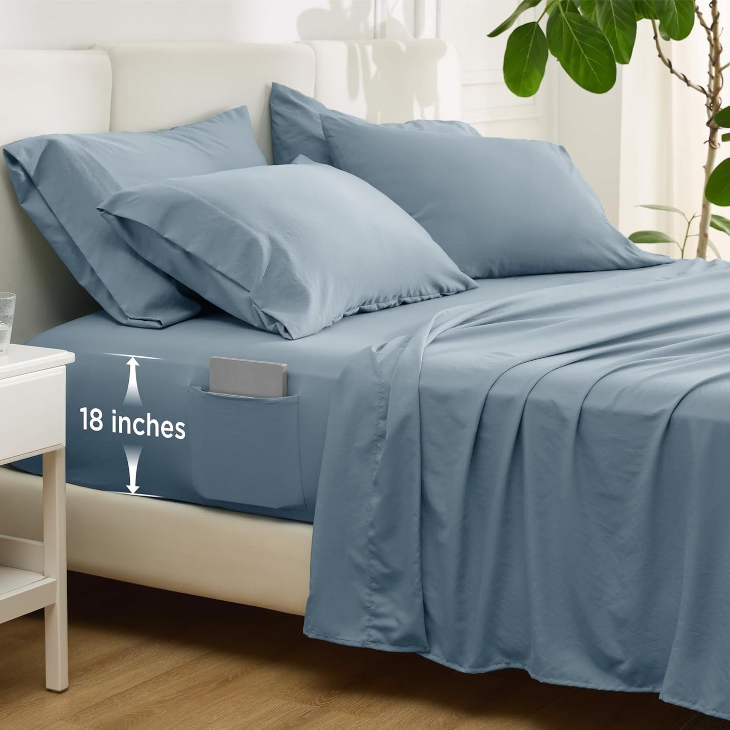 Bedsure Deep Pocket Queen Sheets Set for Ultimate Comfort