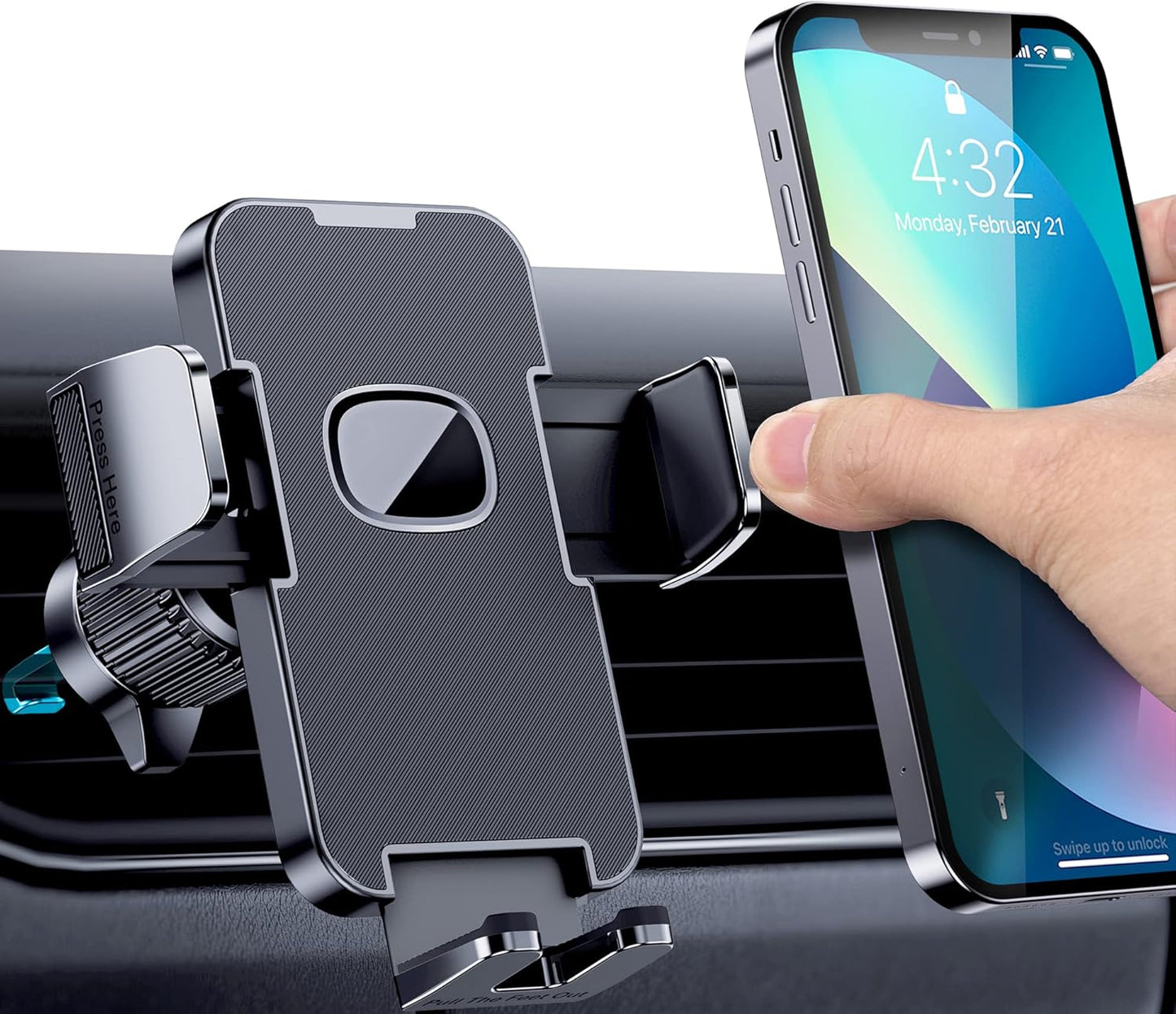 CINDRO Car Vent Phone Mount: Secure Hold
