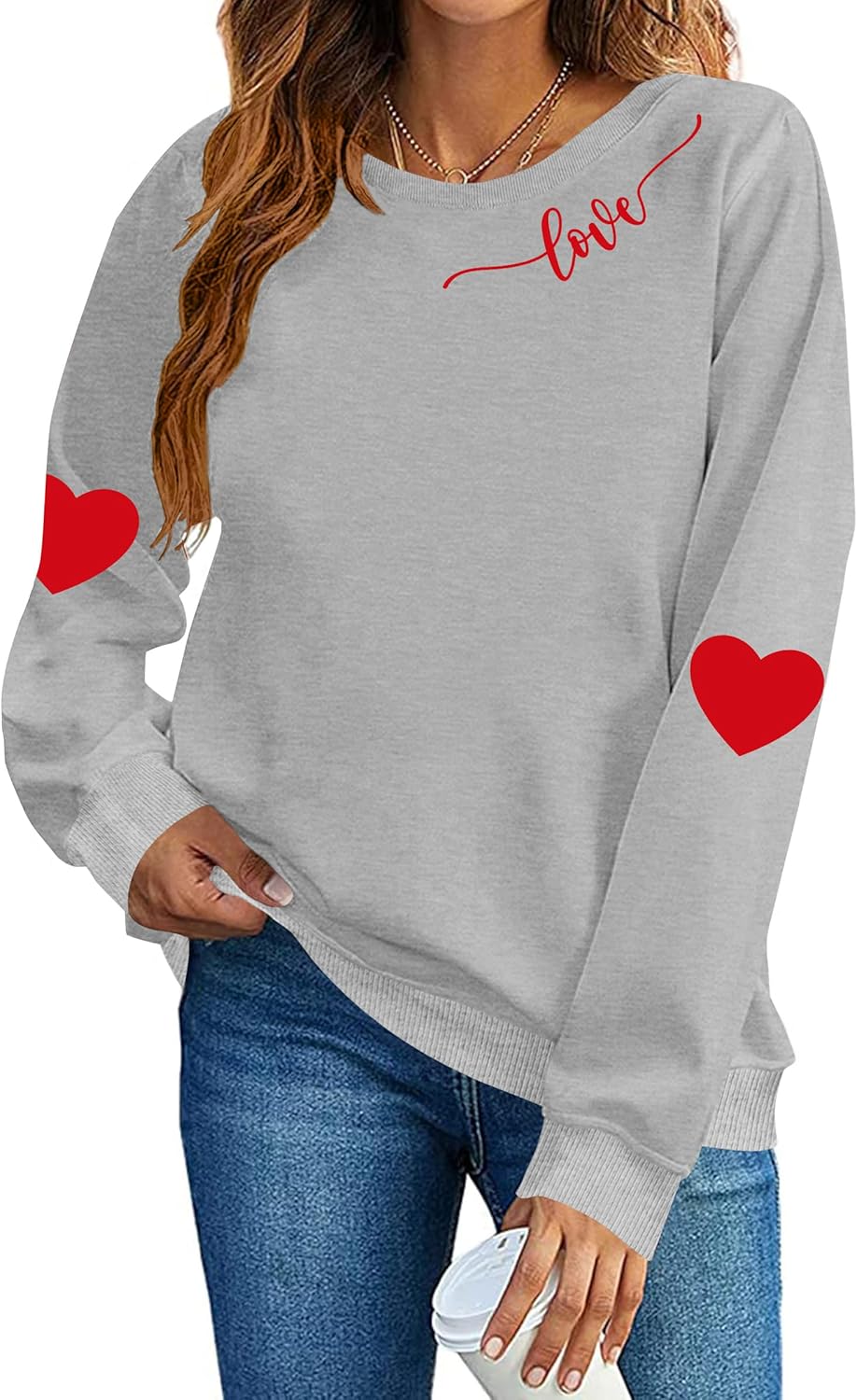 Cozy Hearts Sweatshirt by LAZYCHILD