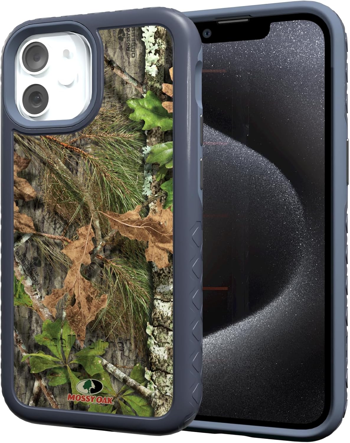cellhelmet Mossy Oak Dual-Layer Case for iPhone 13 Mini - Slate Blue