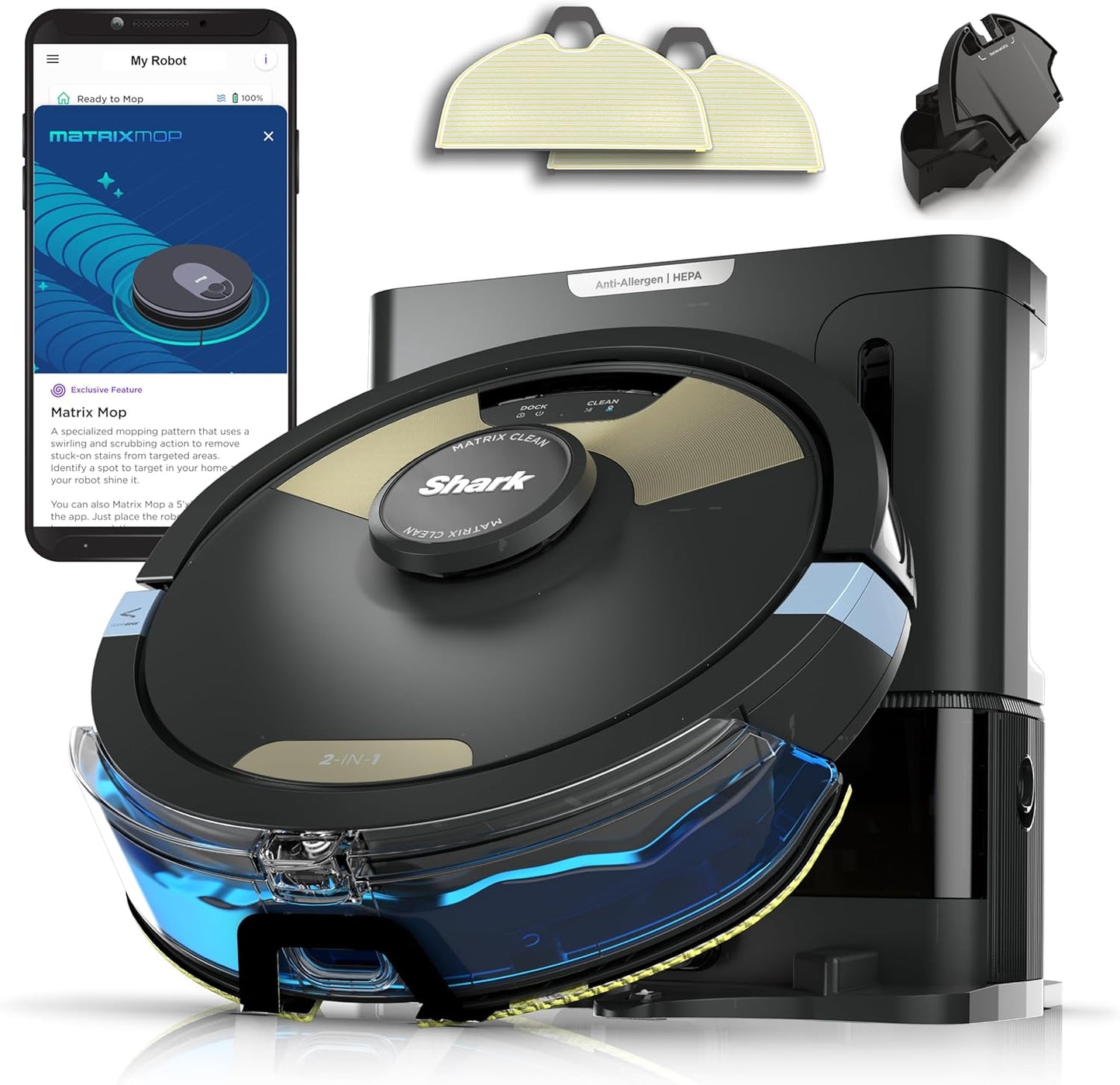 Shark Matrix Plus: Sonic Mop & Vacuum Power