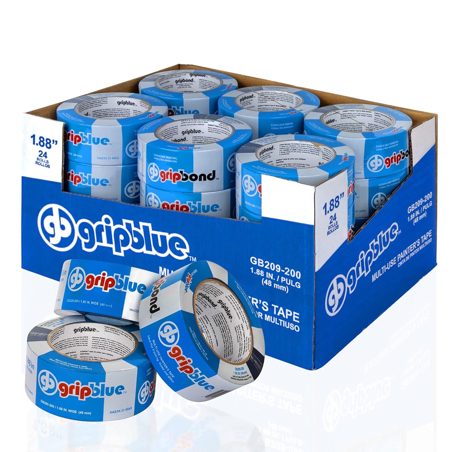 Blue Painters Tape 2 Inch Wide - Professional-Grade Masking Tape