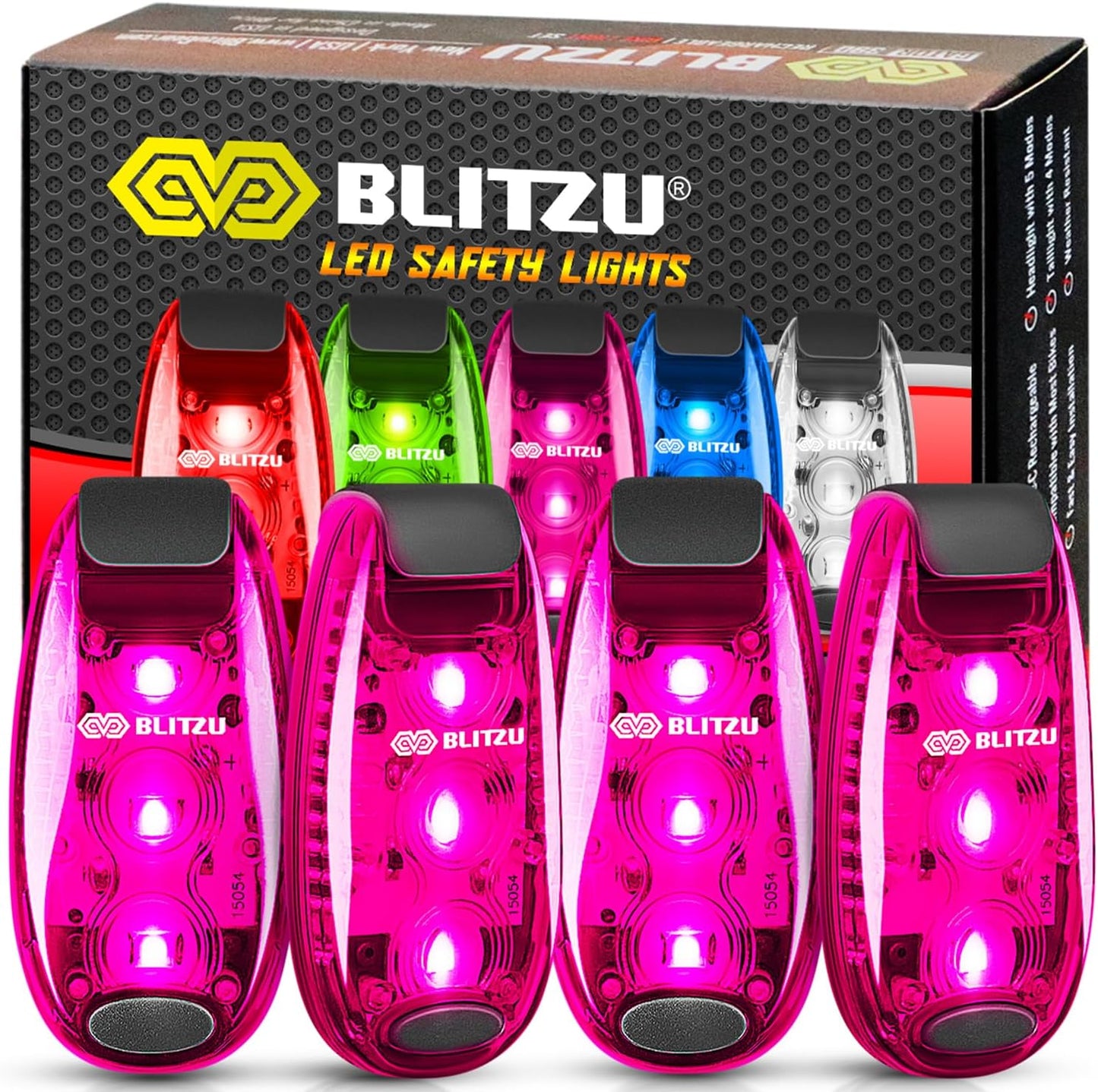 BLITZU LED Safety Lights: Multi-Use Blinking Gear