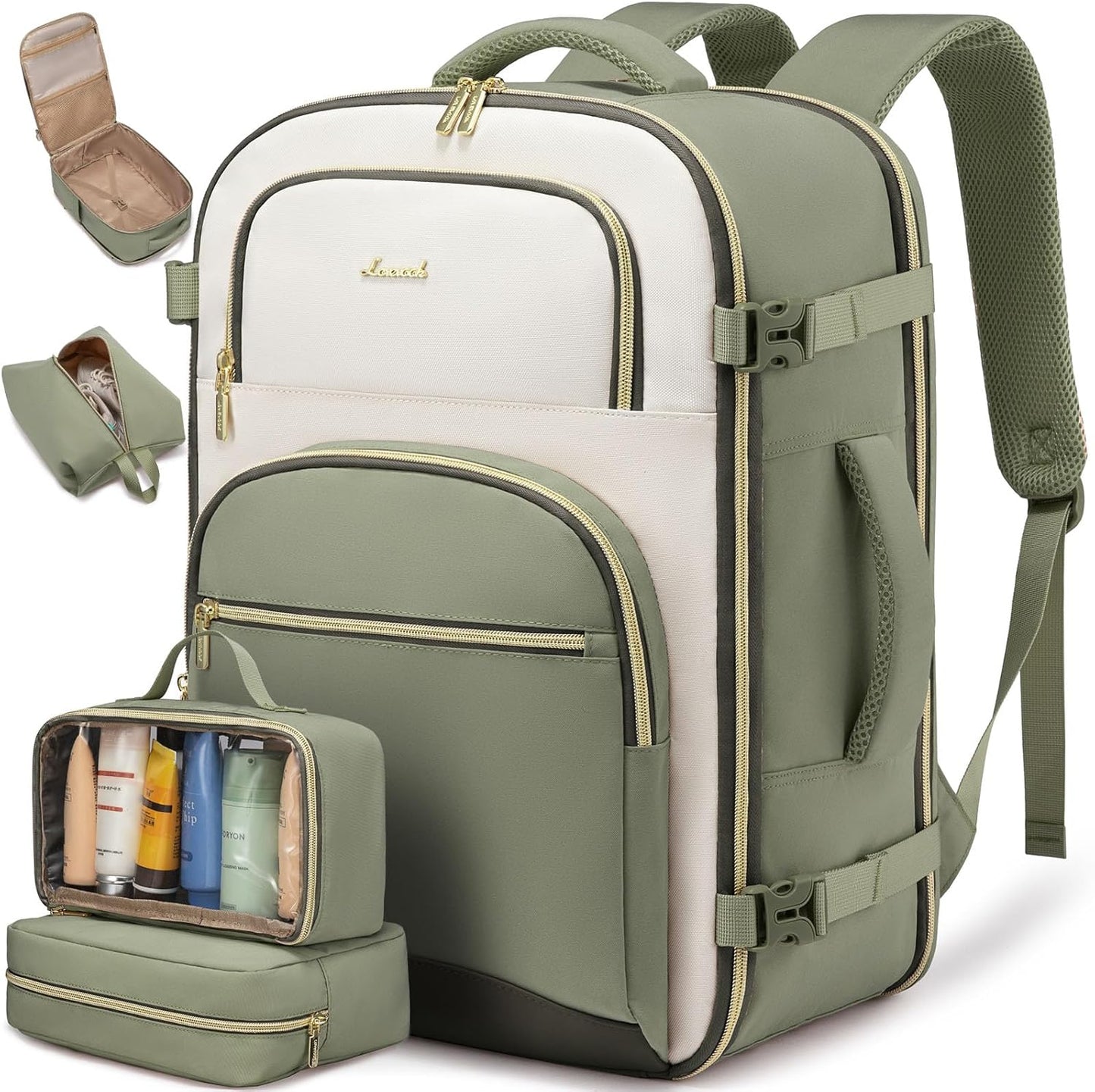 LOVEVOOK Travel Essentials 40L Carry on Backpack for Women