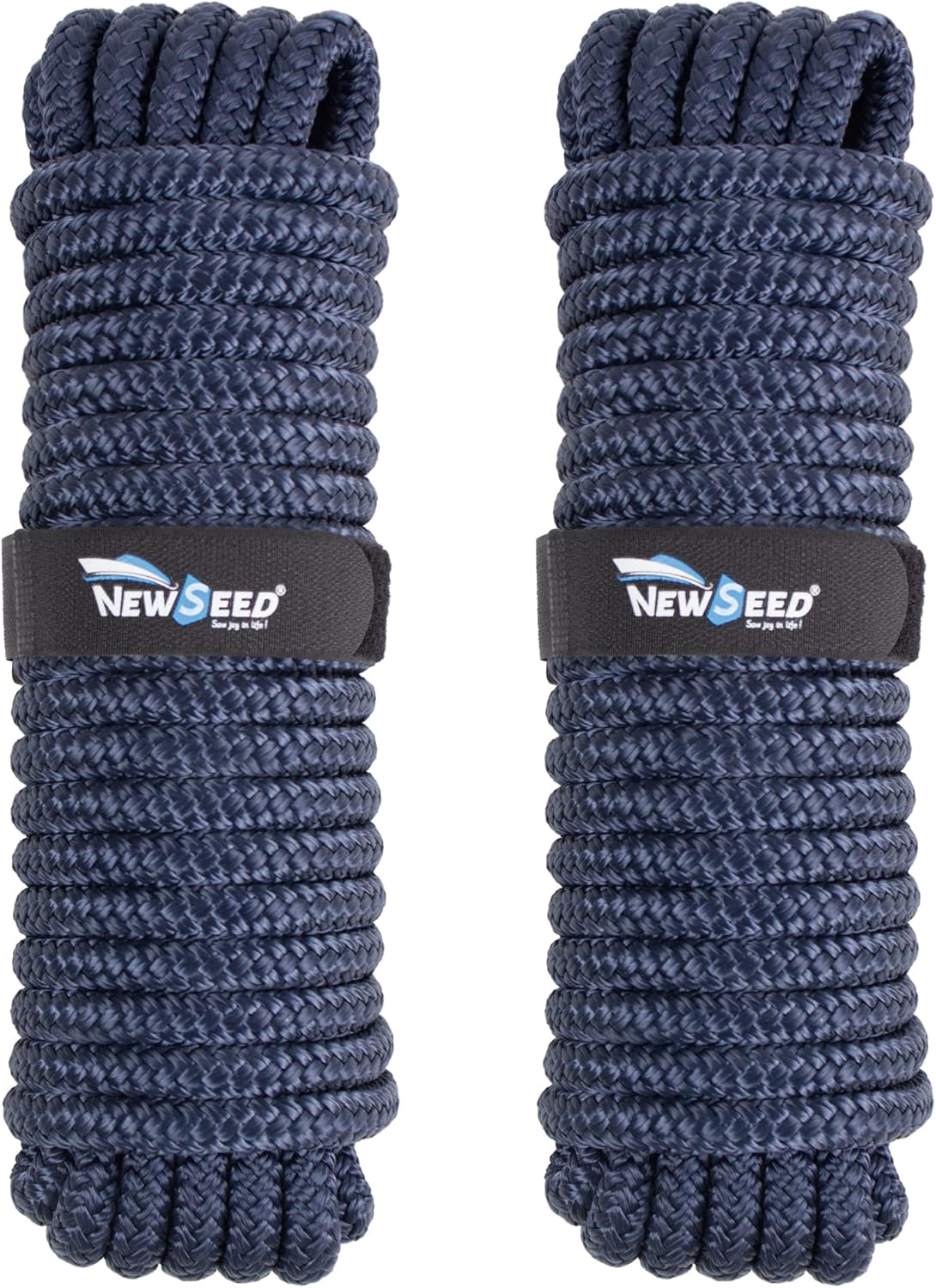 Premium Dock Lines 2 Pack 1/2in x 35ft for Safe Mooring