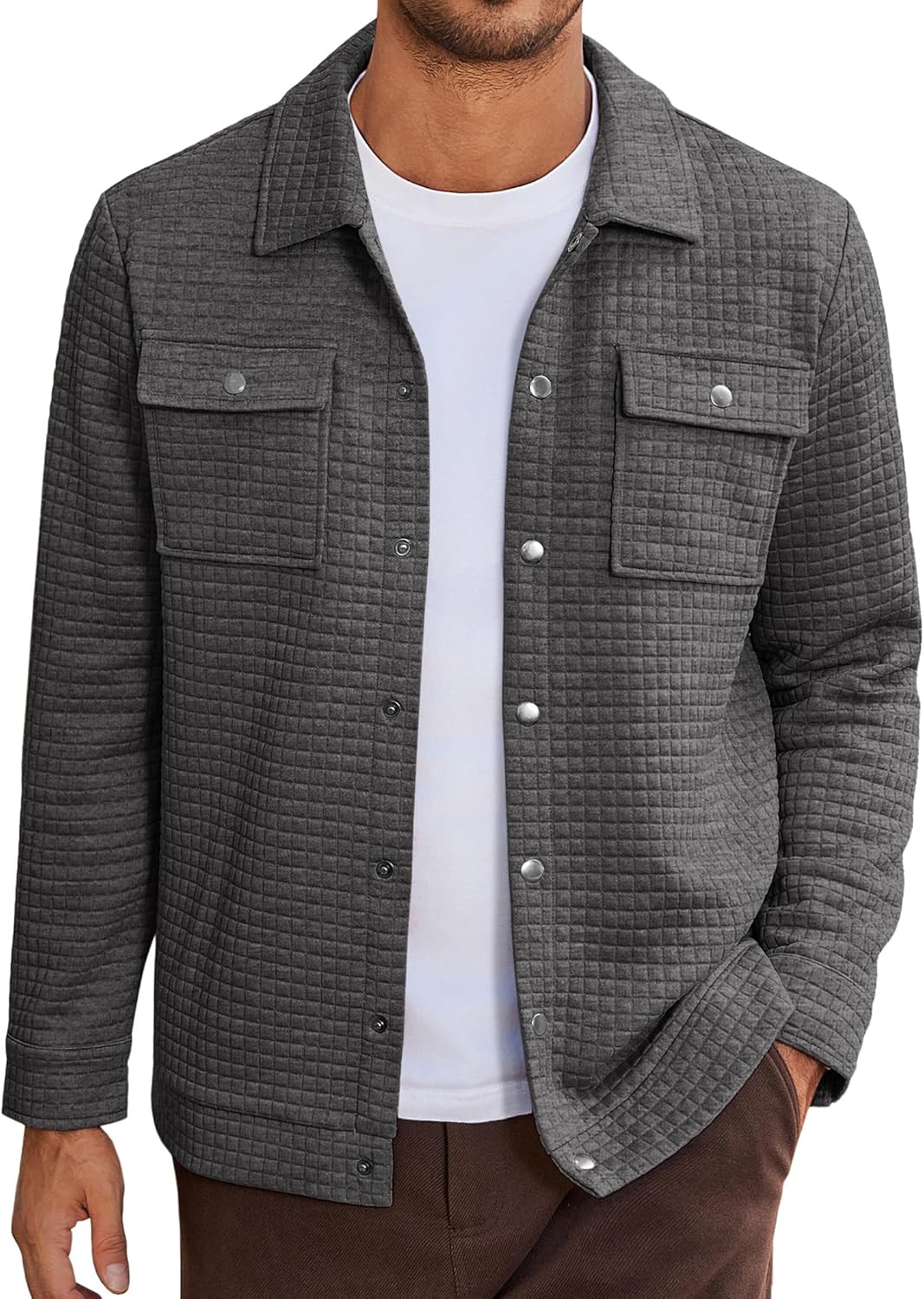 COOFANDY Mens Casual Shirt Jacket for Stylish Layering