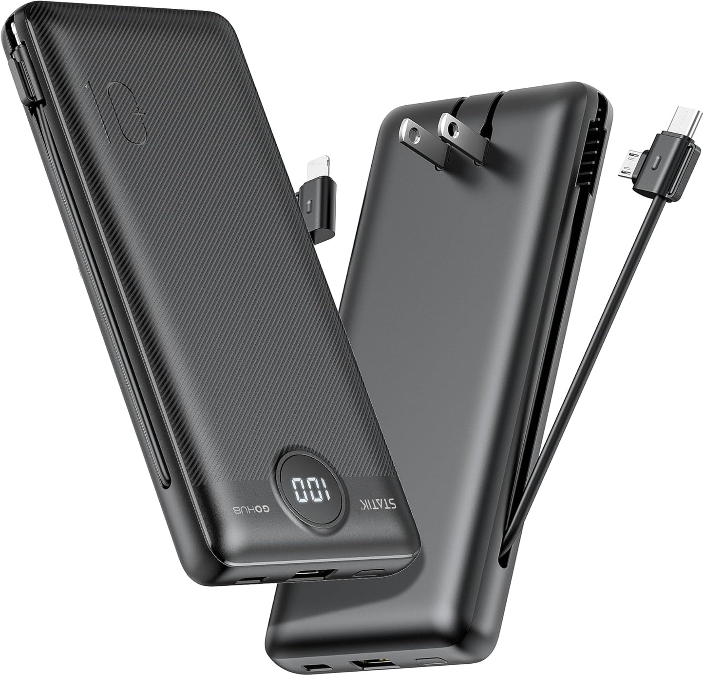 Statik GoHub Slim Portable Charger - 10000mAh Power Bank