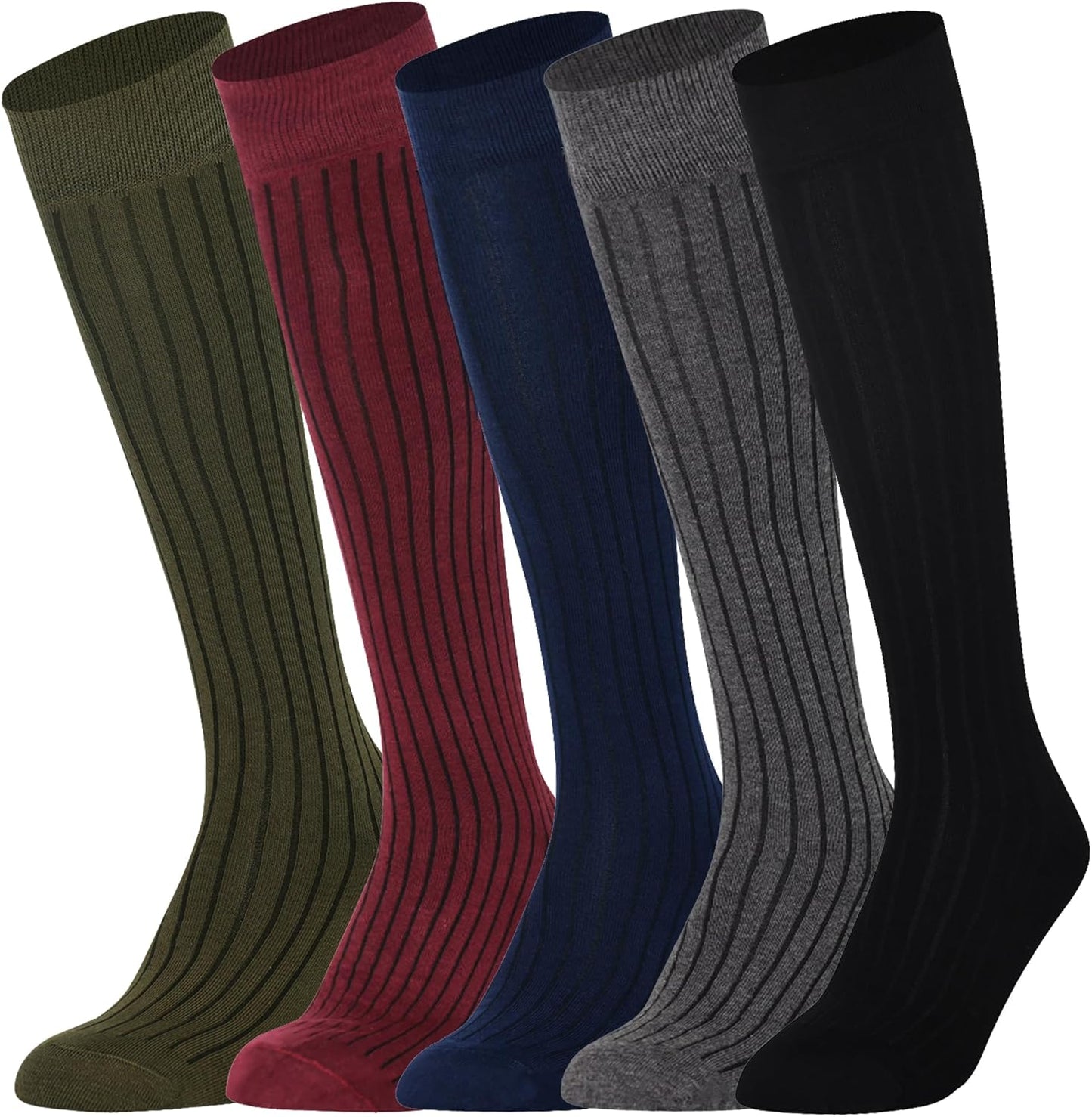 Mysocks Knee High Socks for Women Men Combed Cotton Comfort