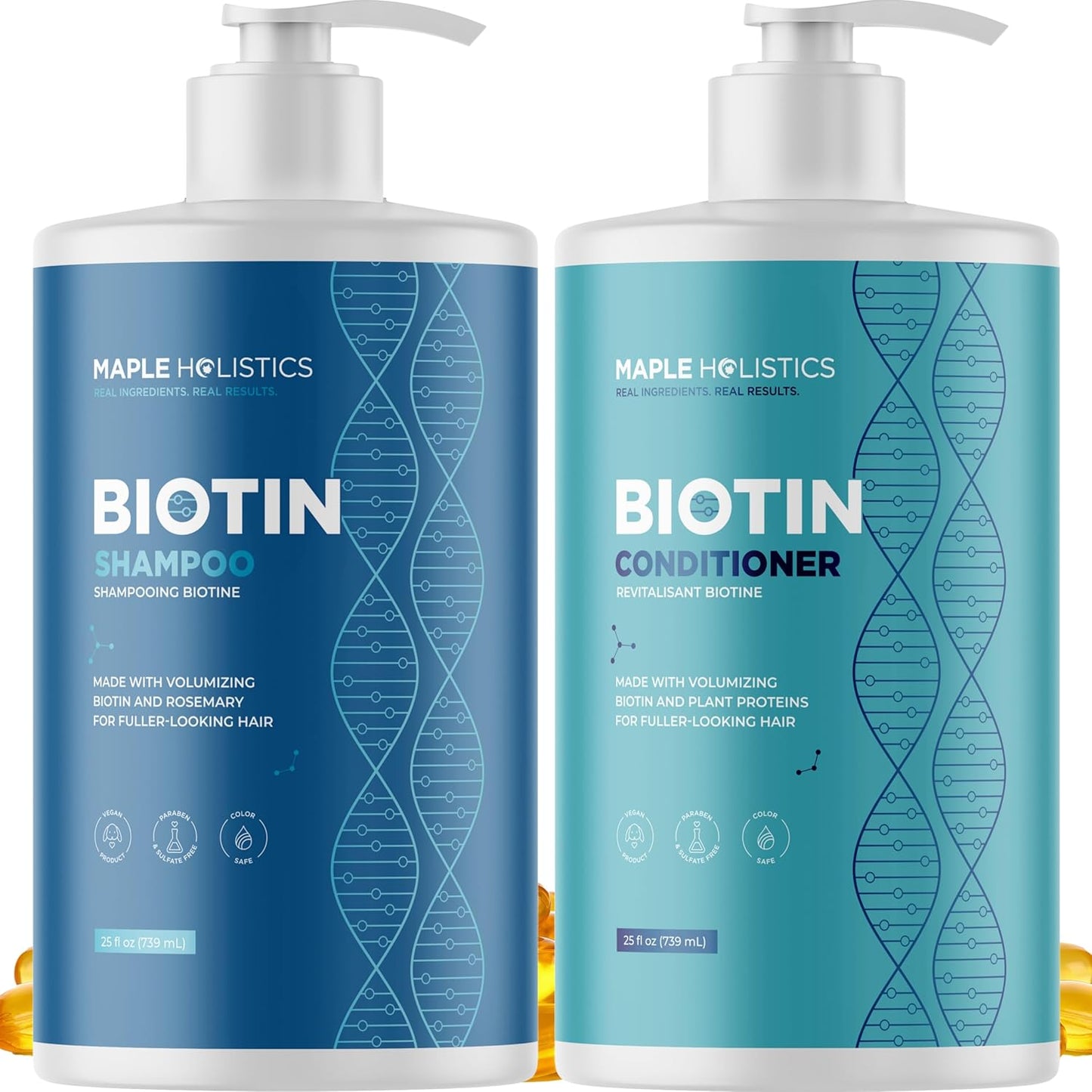 Rosemary Biotin Shampoo and Conditioner Set for Thinning Hair