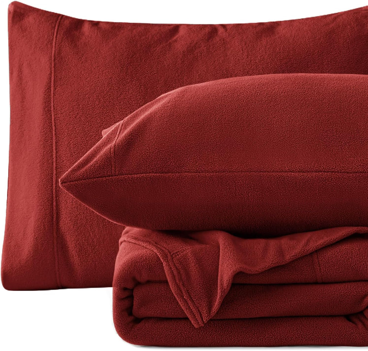 Micro Fleece Twin Sheet Set - Super Soft Plush Bed Sheets