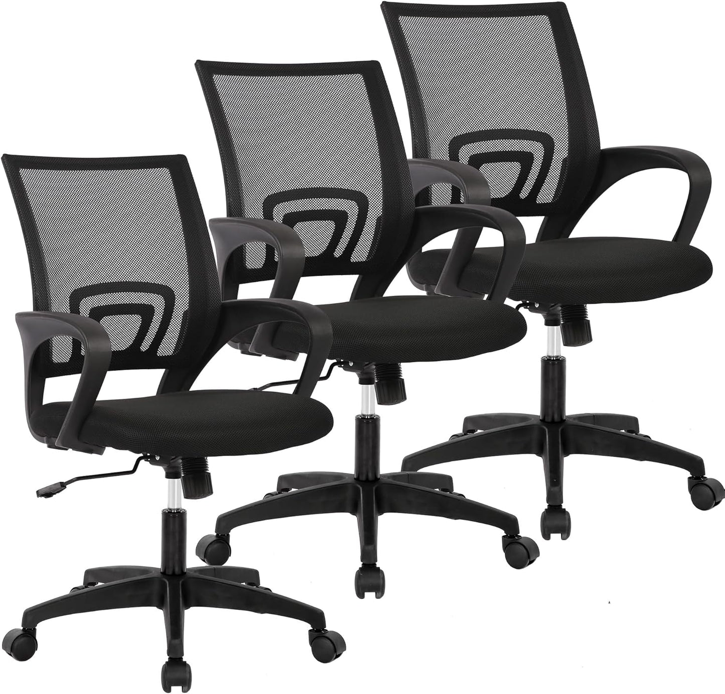 Ergonomic Adjustable Office Chair with Lumbar Support for Comfort