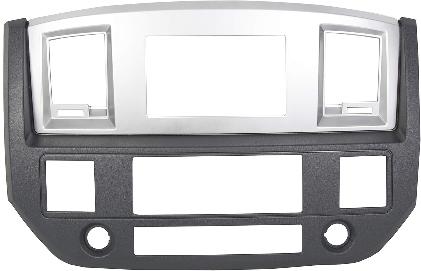 ECOTRIC Stereo Radio Double Din Dash Install Bezel Kit for Dodge Ram