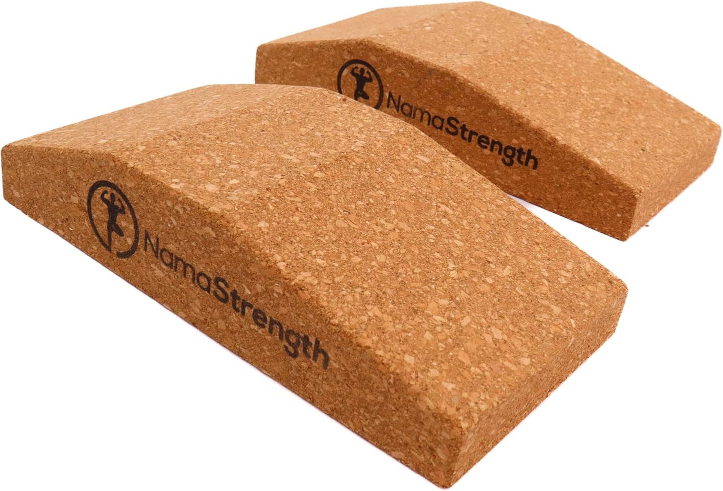 Nonslip Cork Yoga Wedge - Wrist Support x2
