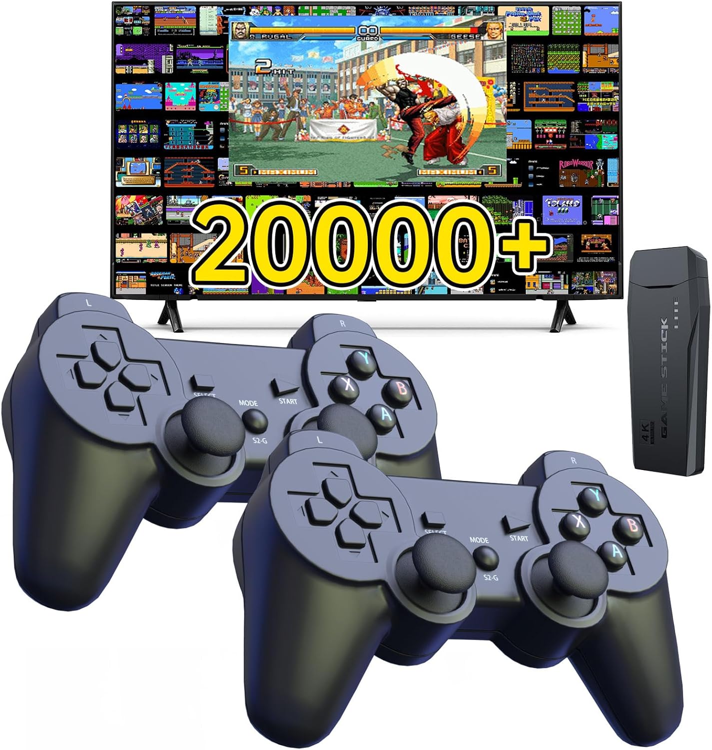 Retro Game Console with 20000+ Games and 4K Definition
