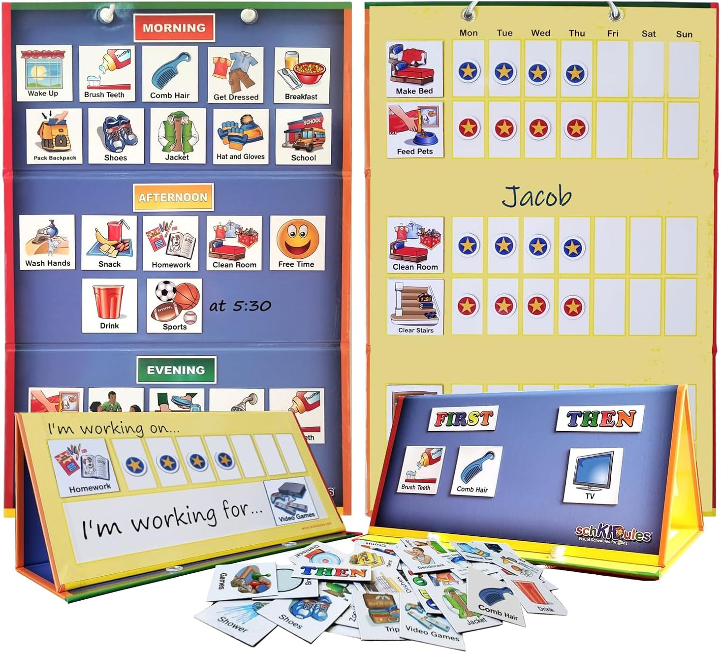 SchKIDules Home-Themed Magnetic Visual Schedule for Kids