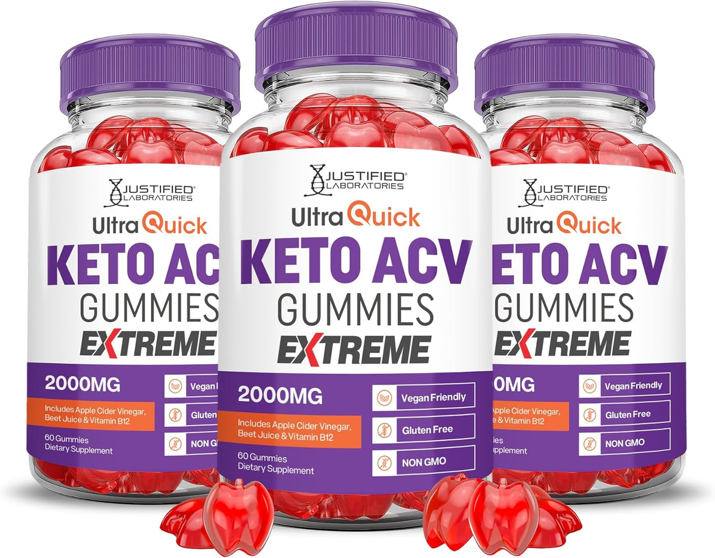 2000MG Keto ACV Gummies by Justified Labs