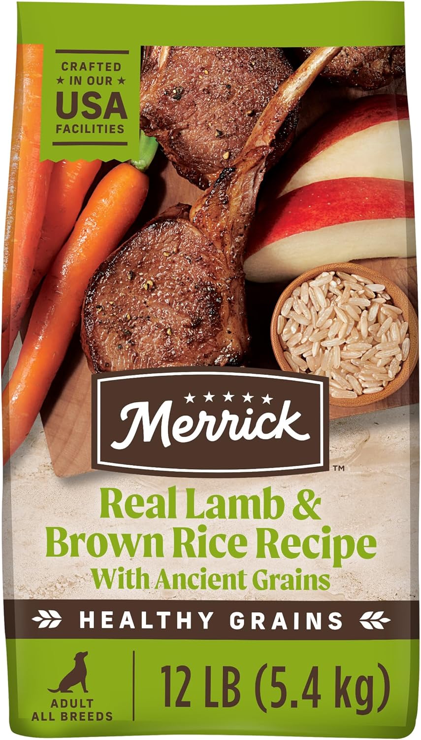 Merrick Healthy Grains Premium Adult Dry Dog Food With Lamb