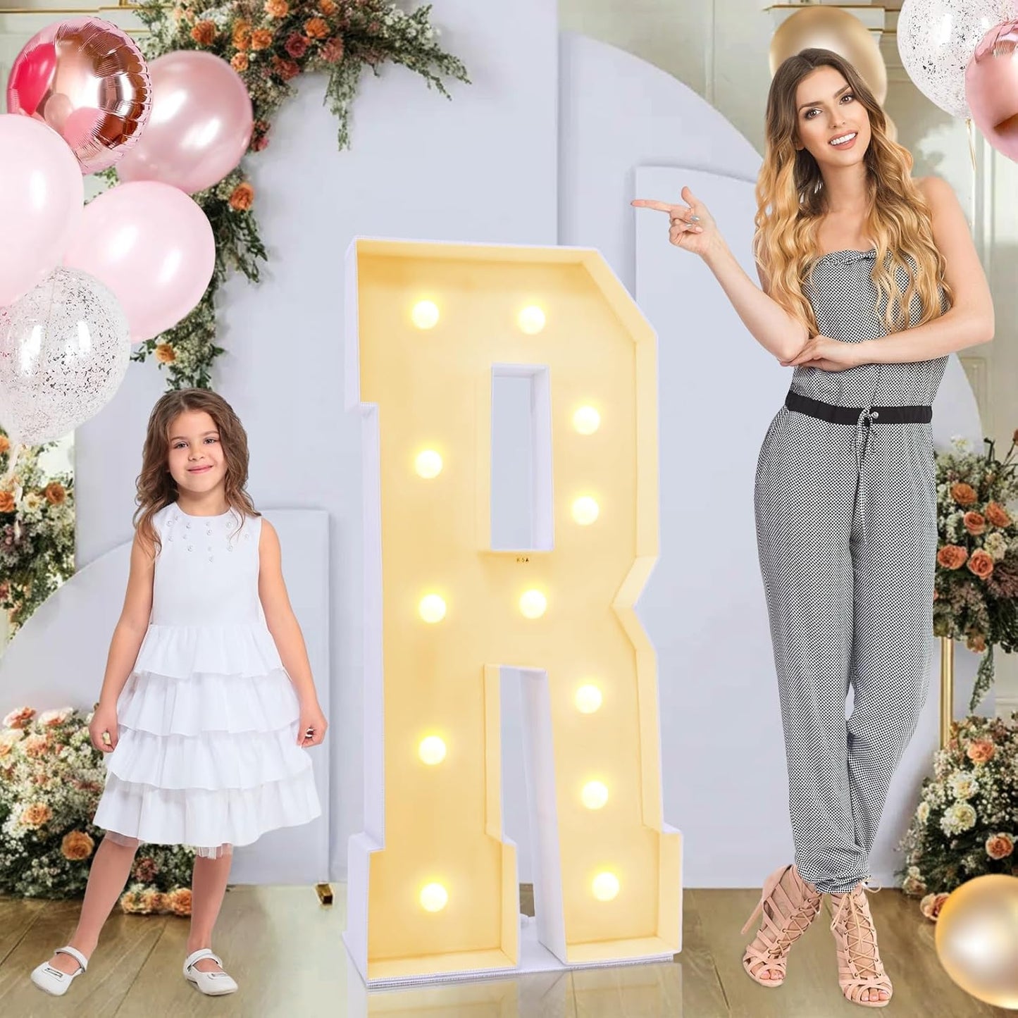 4ft Marquee for Letters R - Light Up Party Decorations