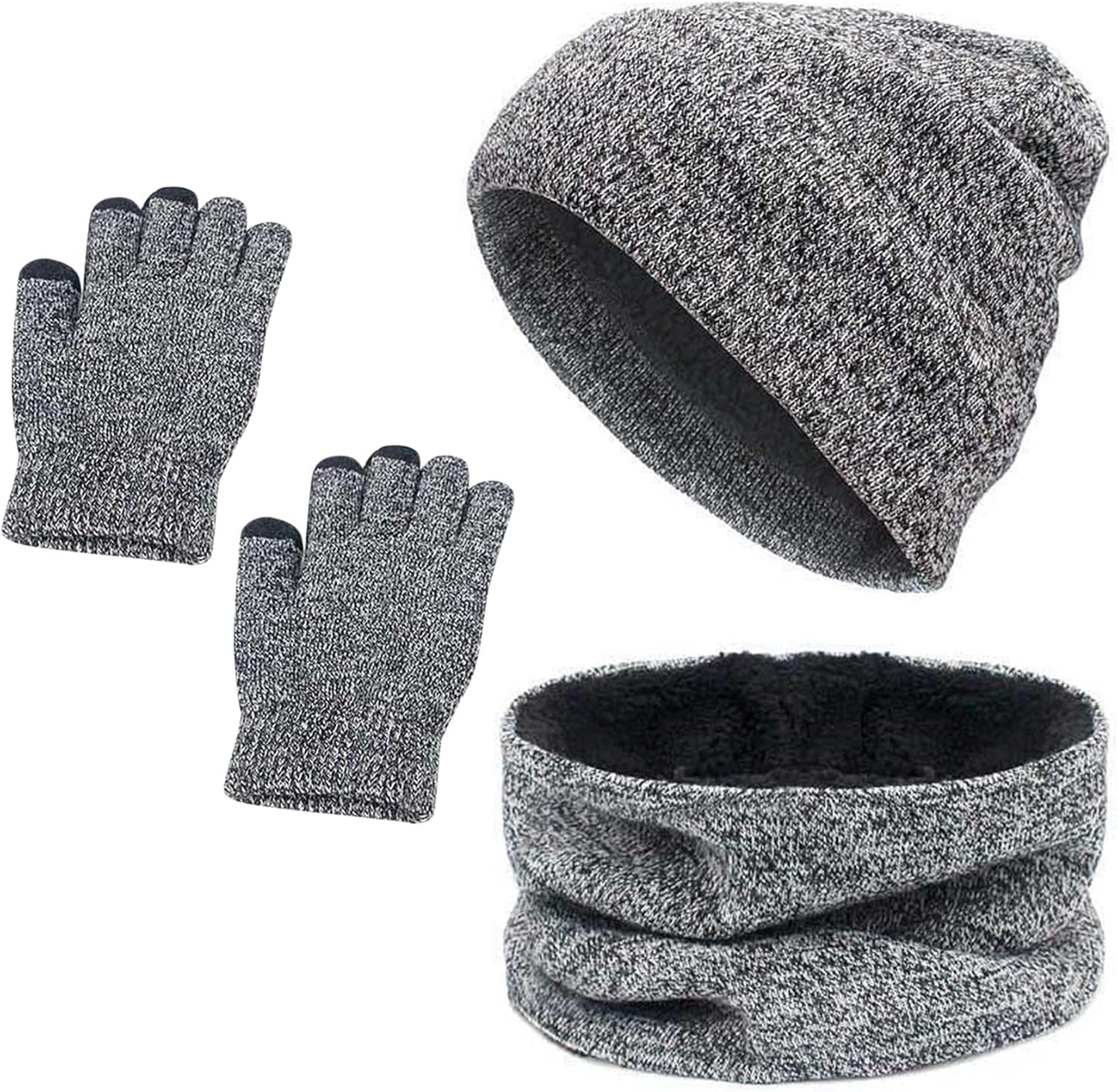 Warmth Trio: Zando Beanie, Neck Warmer, Touch Gloves
