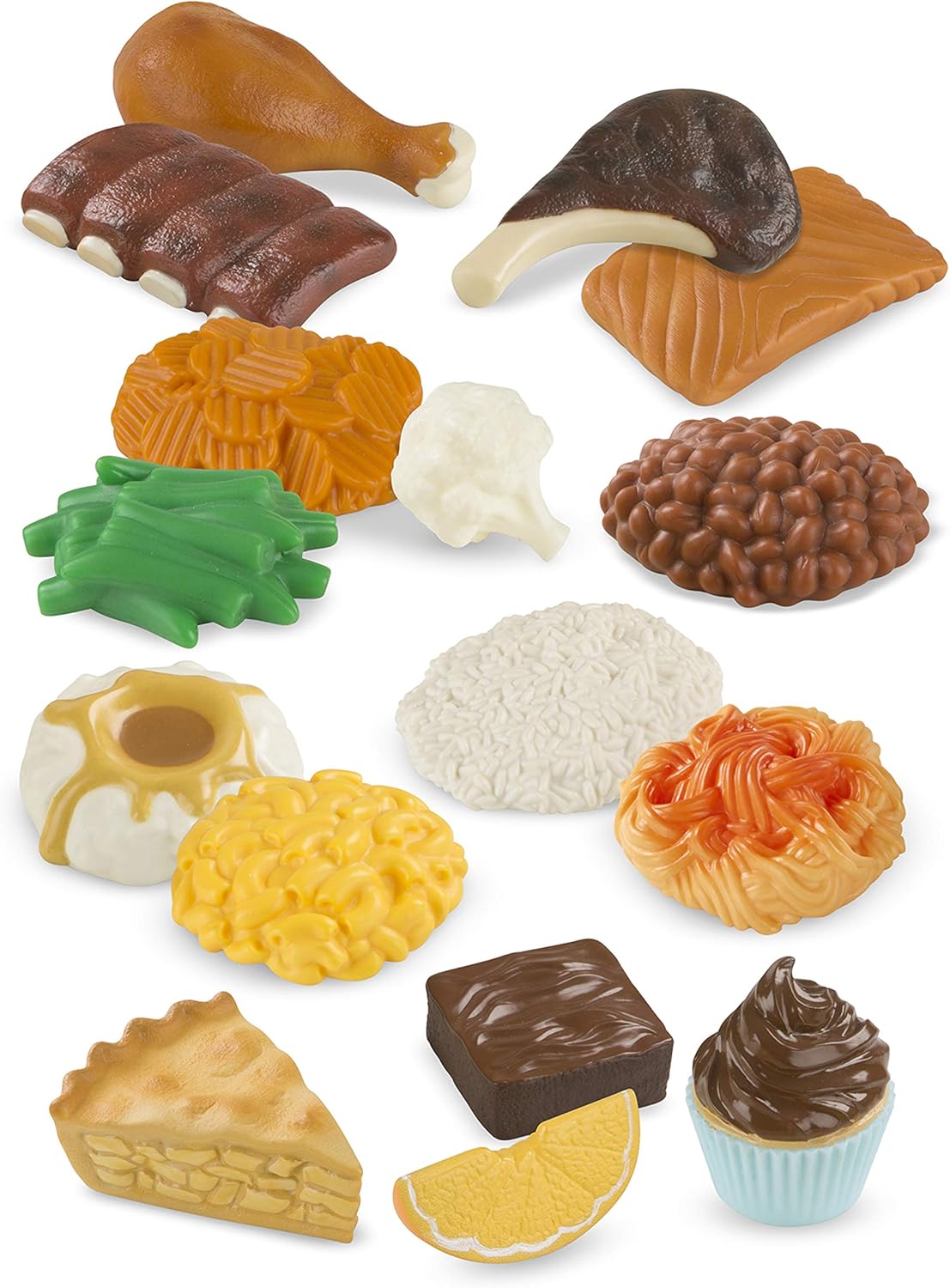 Melissa & Doug Red Play Food Set - Realistic Pretend Meals