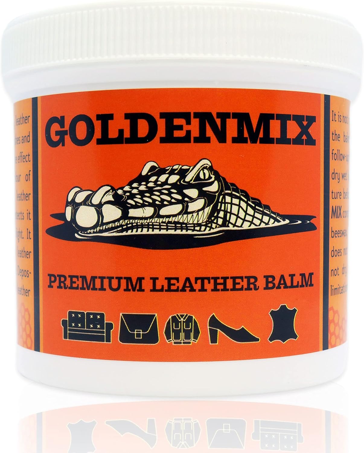 GOLDENMIX Beeswax Leather Care Balm - 5-in-1 Protector