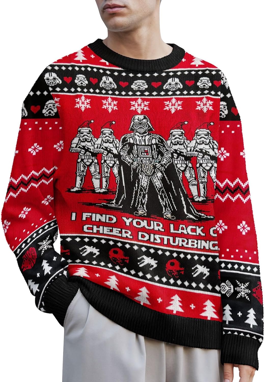 Funny Ugly Christmas Sweater for Men and Women, Holiday Pullover