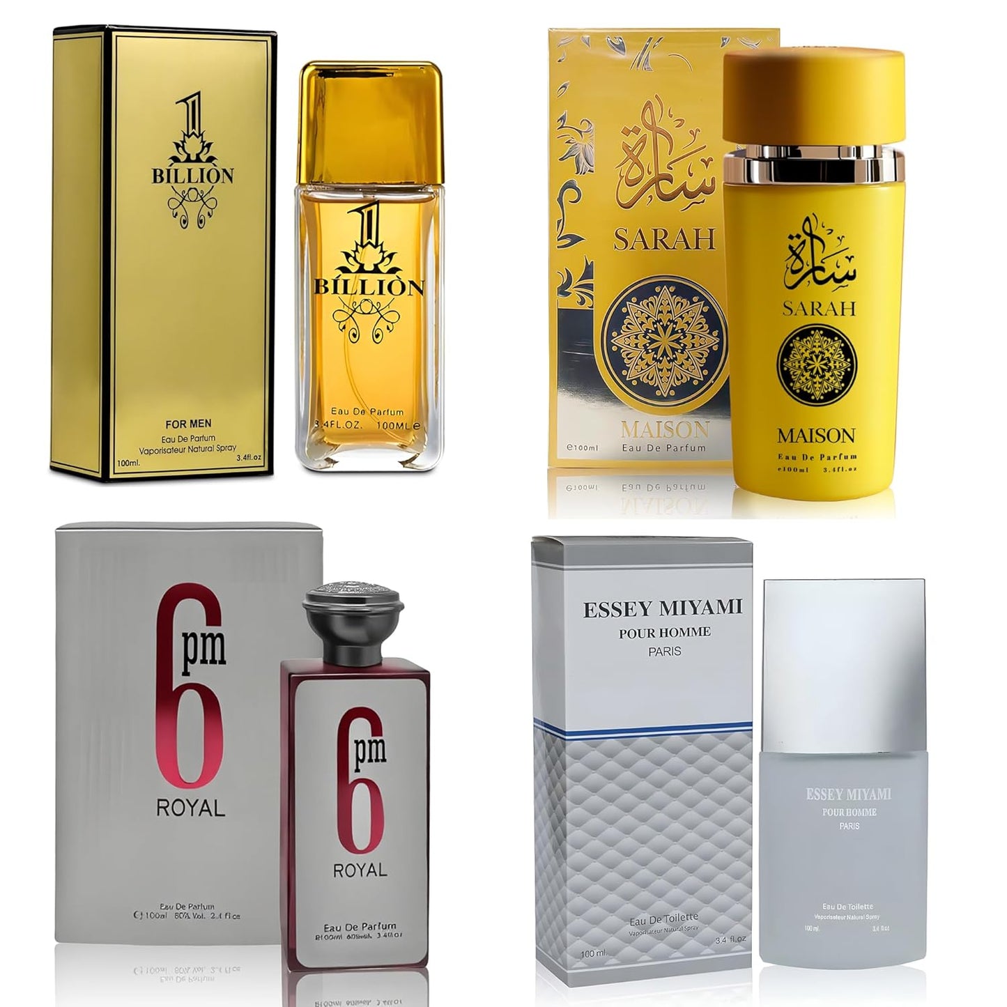 Men Cologne 4-Piece Combo Set for Sophisticated Men