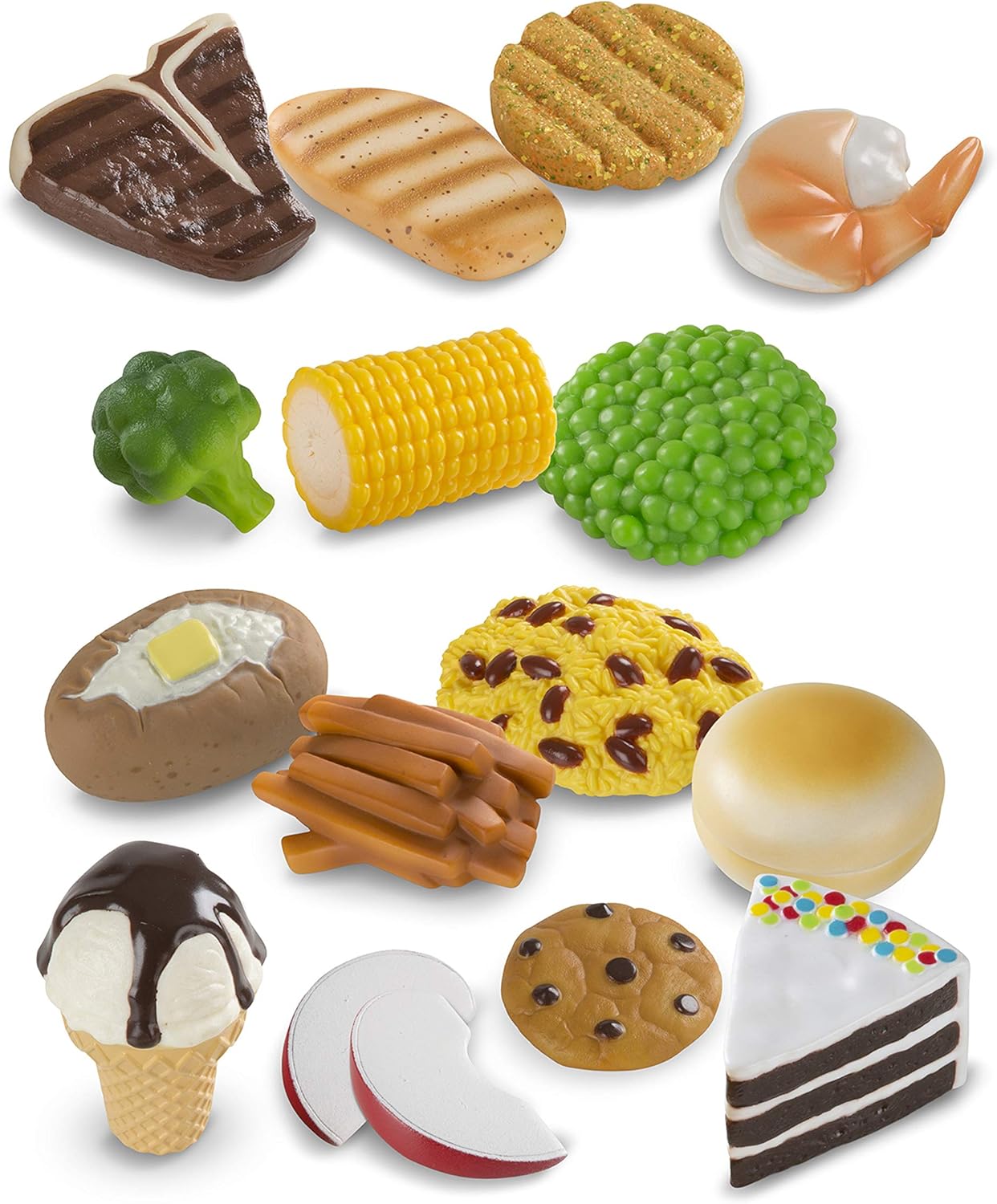 Melissa & Doug Fun Food Combine & Dine Play Food Set for Kids