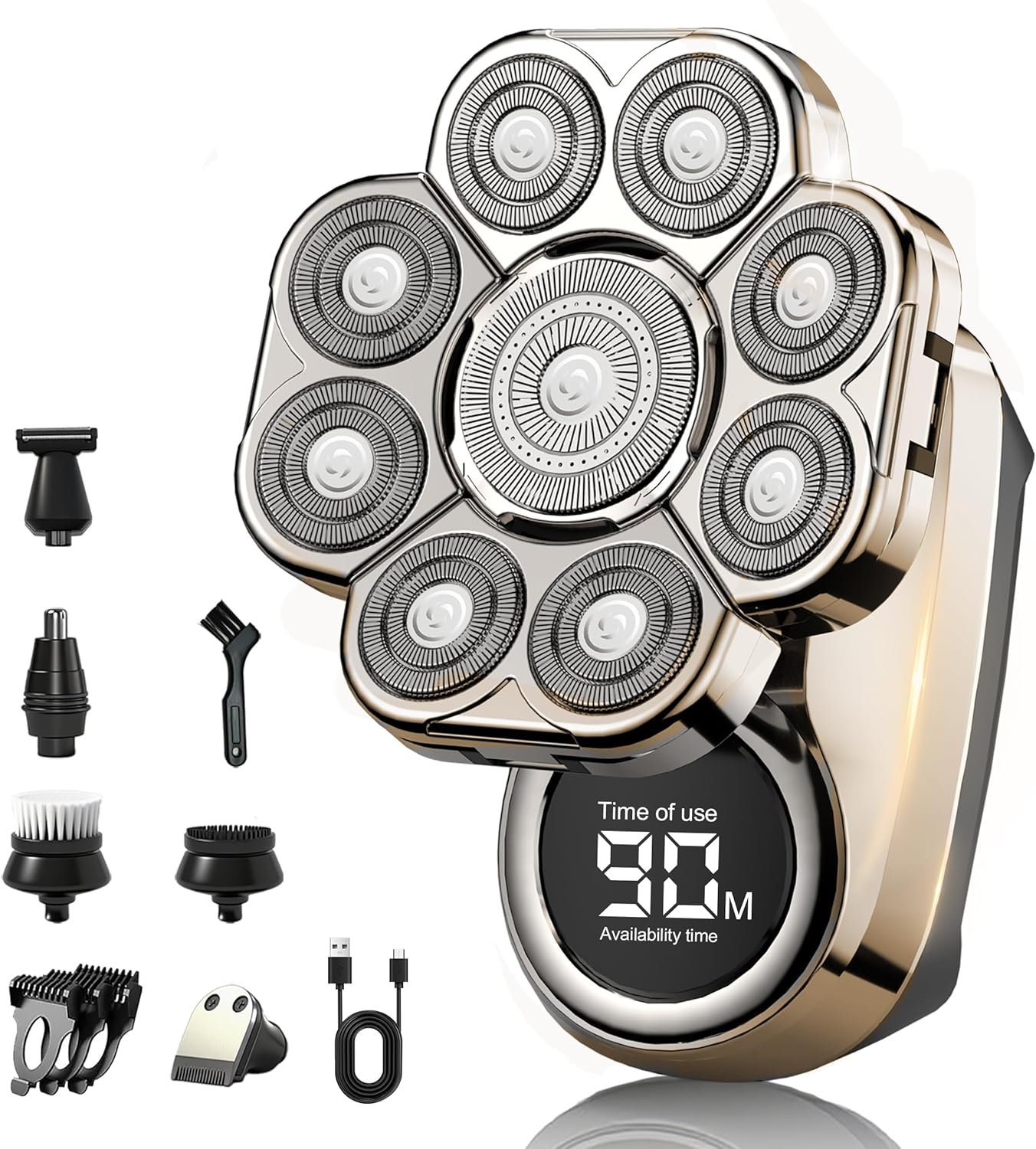 Bawldy 9.0 Shaver with 9D Floating Blade Heads for Effortless Shaving