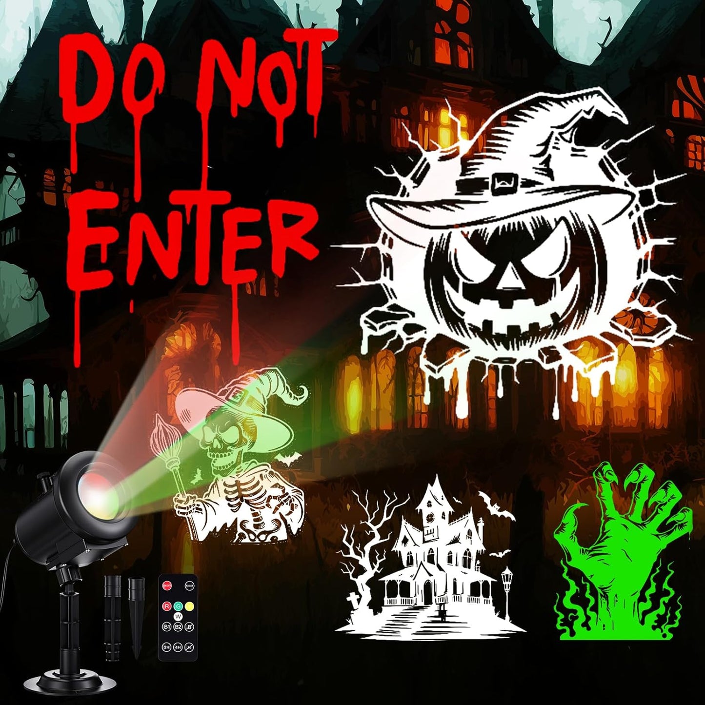 12 in 1 Halloween Projector Outdoor Decoration for Festive Fun
