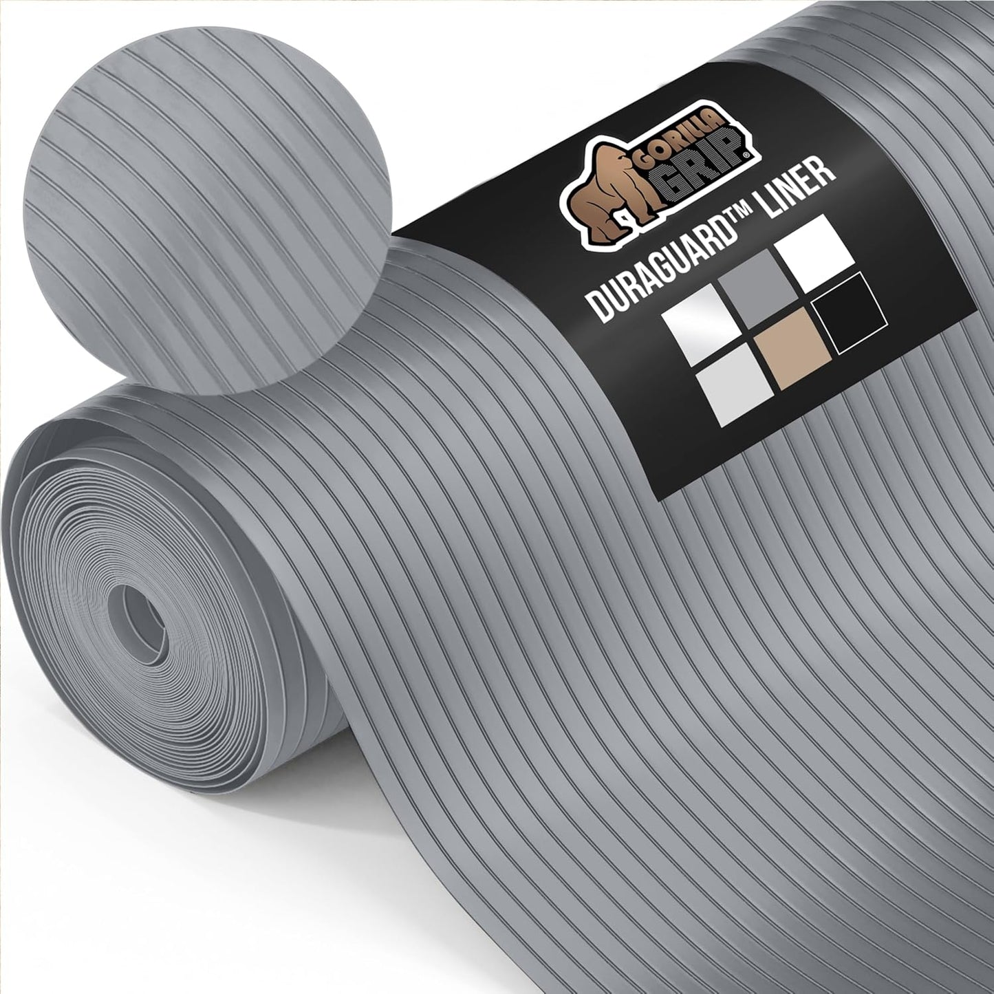 GORILLA GRIP DuraGuard Shelf Liner for Kitchen and Bathroom Use