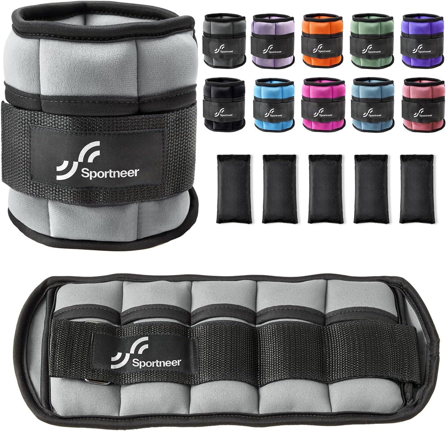 Sportneer Adjustable Ankle Weights for Enhanced Workouts