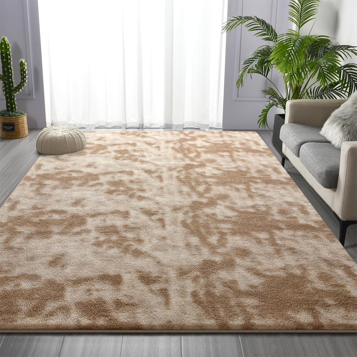 Large Soft Area Rugs for Living Room - 5 x 8 Ft Memory Foam