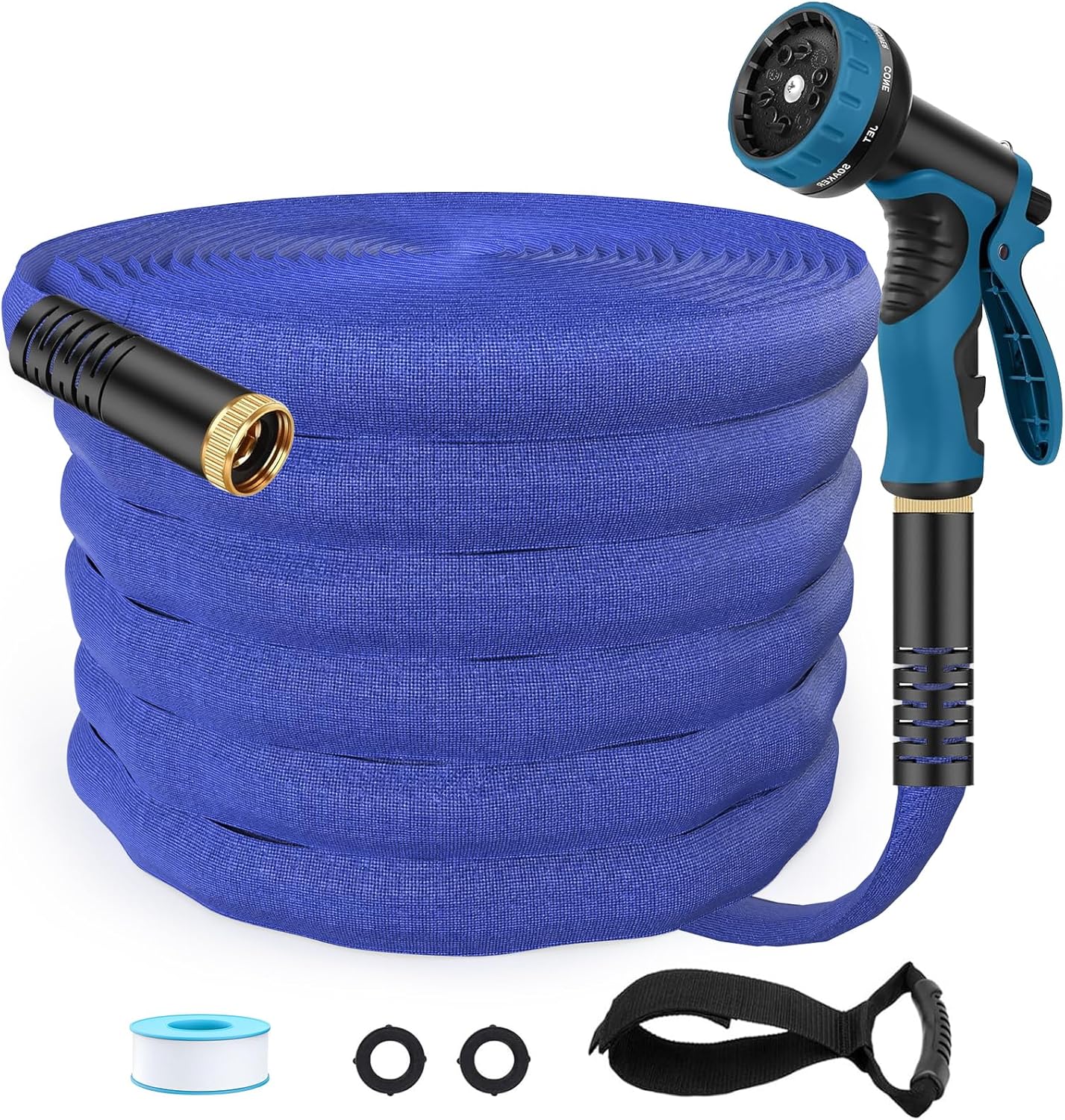 Flexible Garden Hose 50ft - Lightweight Kink-Free Water Hose