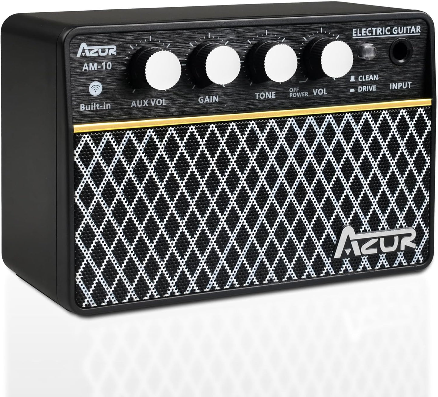 AZOR 10W Mini Guitar Amp: Wireless, Rechargeable