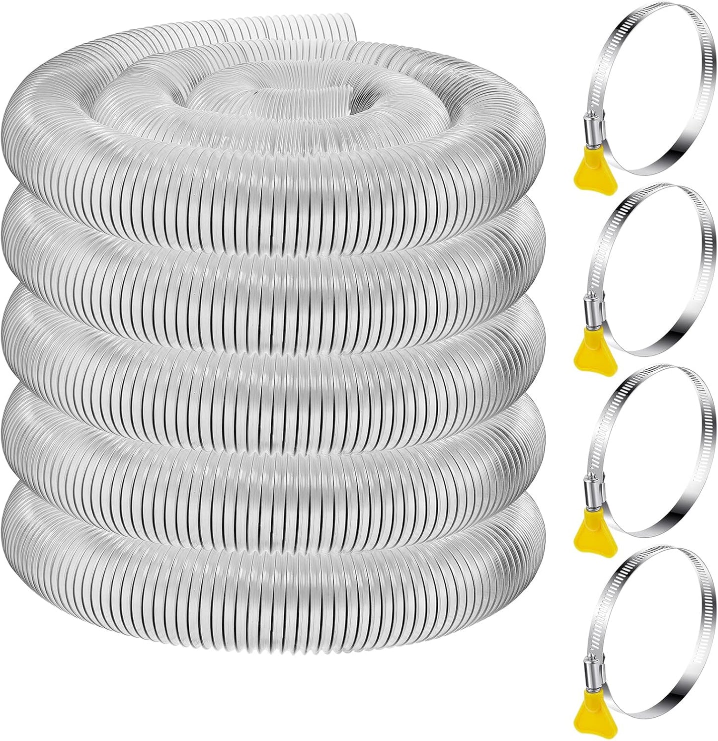4 Inch 50 ft Heavy PVC Dust Collection Hose for Efficient Filtration