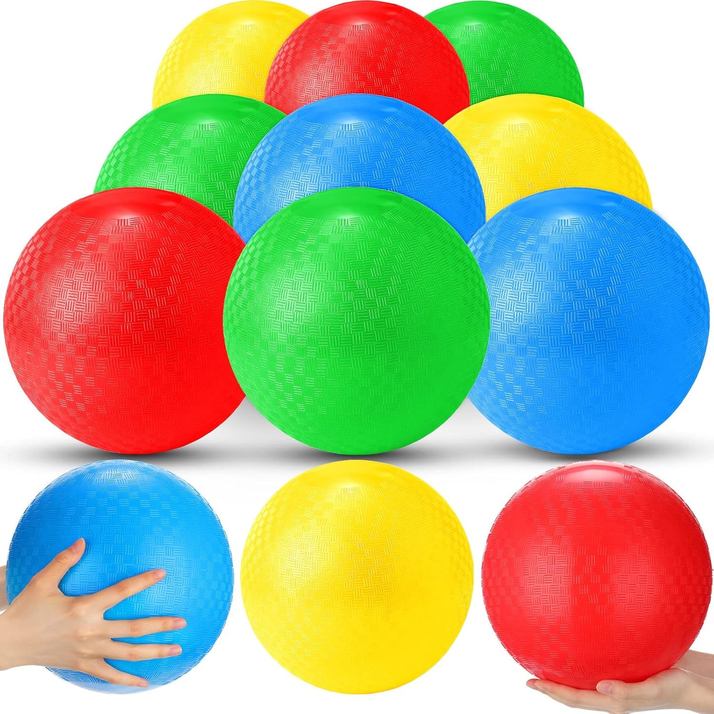 Jerify 12 Pack Playground Balls - Bouncy Fun for All!
