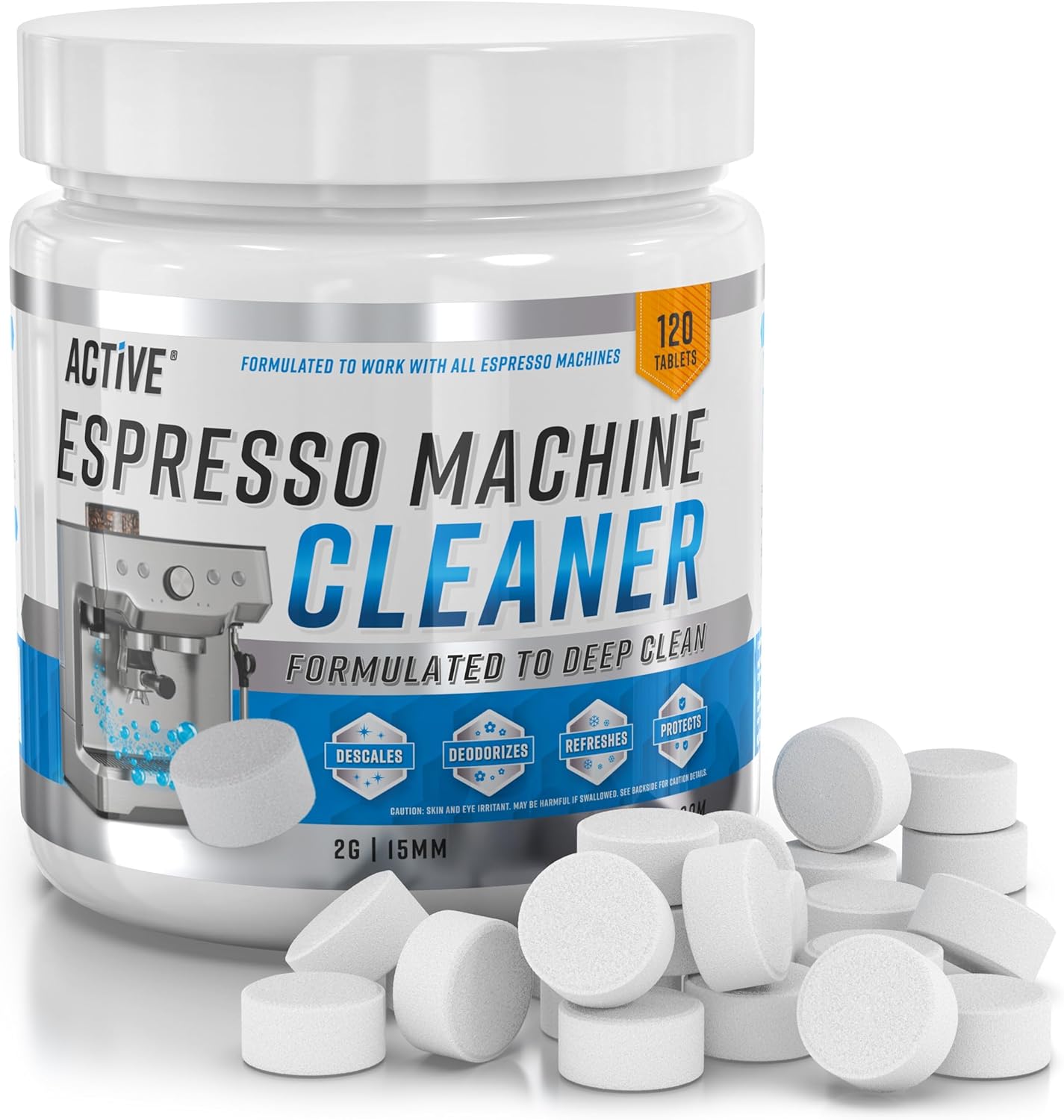 Espresso Machine Cleaning Tablets - 120 Tabs | Descale & Clean Effortlessly